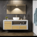 קונסולה צפה מקלחת רחצה